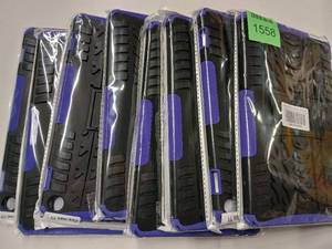 lot 1558 image: 8 Pack of Case for Kindle Fire Max 11 inch Tablet 2023 Release,Kickstand Heavy Duty Armor Defender Cover (Purple-)
