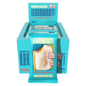 lot 1569 image: Legendary Foods 20g Protein Pastry - Low Carb Meal Replacement Bar - Low Glycemic, Gluten Free Protien Snacks - Healthy Keto Snack Box, 10x Zero Sugar Energy Bars - Bariatric Diabetic Friendly