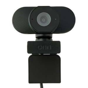 lot 1317 image: onn 1440P Webcam with Autofocus and Built-in Microphone  Adjustable Black