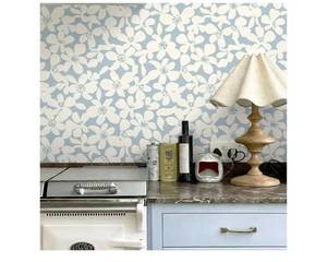lot 1610 image: Heroad 17.3x32.8ft Light Blue and Beige Peel and Stick Wallpaper Boho Floral Contact Paper Self-Adhesive Removable Wall Paper for Cabinets Drawers Bedroom Bathroom Wall Decor Waterproof Vinyl Roll