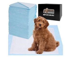lot 1617 image: Gorilla Guard Disposable Puppy Pads, 5 Layer Pee Pads for Dogs, Absorbent Diaper Changing Pad, Dog Potty Training Supplies, Quick Dry Pet Housebreaking Essentials for Puppies, 25 Count 22x22 in