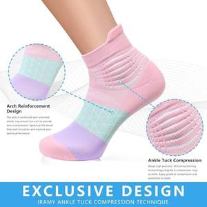 lot 1654 image: IRAMY Running Socks Pink 3-5 3 pack