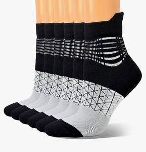 lot 1655 image: IRAMY Compression Ankle Support Socks Women Coolmax Wicking Cushioned Athletic Plantar Fasciitis Relief 3-m