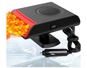 lot 1657 image: 12V-150W 2 in 1 Portable Car Heater,Fast Heating Defrost Defogger Demister Heat Cooling Fan Auto Dryer Windshield Defroster
