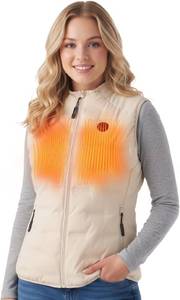 InoKraft Heated Vest Women, Lightweight Quilted Vest with Rechargable Battery Pack & USB-C Cable, Christmas Gifts for Women Size XL