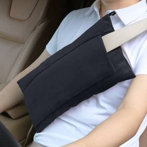 lot 15350 image: Super Soft Seatbelt Pillow, Seat Belt Pillow for Mastectomy Post-Surgery, Seat Belt Cushion for Heart Surgery Recovery, Hysterectomy Abdominal Incision Recovery Seatbelt (Black, Large) - Retail $13