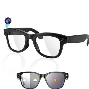 lot 15386 image: AI Smart Glasses with Camera 8MP HD1080P Video Glasses with Camera and Audio -Video Recording Glasses with Audio, Video Glasses, Real-Time Translation (Carbon Black)