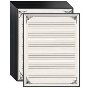 lot 15401 image: Vintage Lined Paper - 8.5 x 11 In, Cream - Stationery & Letter Paper with Lines for Handwritten Letters - Compatible with Inkjet & Laser Printers - Retail $11
