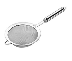 lot 15412 image: 5.51inch 304 Stainless Steel Fine Mesh Strainers for Kitchen, Colander-Skimmer with Handle, Metal Sieve Sifters for Food, Rice, Oil, Noodles, Fruits, Vegetable, Tea Strainer