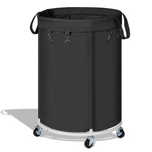 lot 15492 image: 150L Laundry Basket with Wheels, Large Rolling Laundry Hampers with Handles for Bathroom, Bedroom & Laundry Room, Black