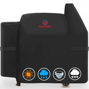 lot 15497 image: Grill Cover for Pit Boss 820-850 - Z Grill 700 - Premium Wood Pellet Smoker Cover for Pitboss Waterproof & Heavy Duty, 600D Pellet BBQ Cover for Pit Boss 820 Deluxe, Pro 850 and Z Grill 700 - Retail $33