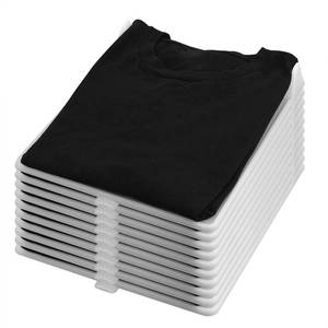 lot 15506 image: 10 Pack T Shirt Organizer Closet Organizer Clothing Trays, Folding Clothes Board Stackable, Shirt Receipt Board Organizer - Retail $27
