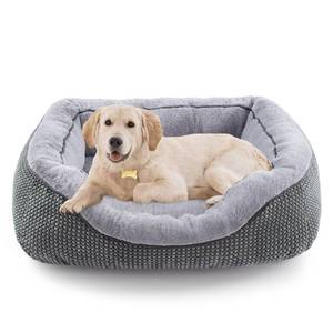 lot 15539 image: Medium Dog Beds for Medium Dogs Washable, Rectangle Dog Bed Medium Size Dog, Orthopedic Dog Bed, Warming Soft Calming Sleeping Puppy Bed Durable Pet Bed with Anti-Slip Bottom M(30x24x9) - Retail $44