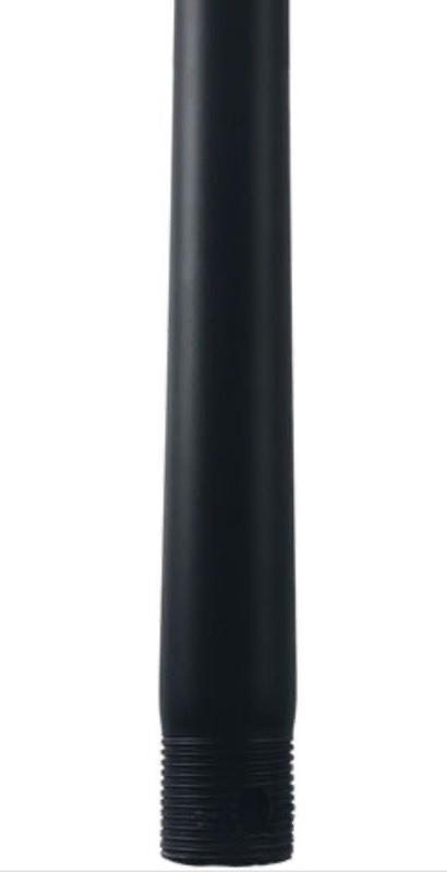 lot 291 image: 18 in. Matte Black Ceiling Fan Extension Downrod for Modern Forms or WAC Lighting Fans