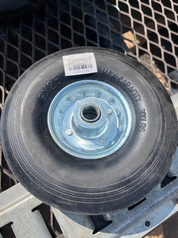 lot 599 image: Solid Rubber Airless Cart Tire 8 x 2.5