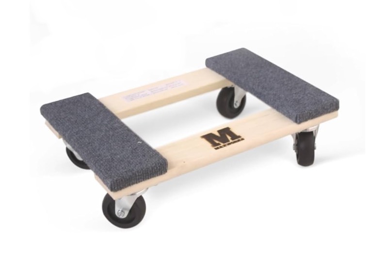 lot 88 image: MaxWorks 50856 1320 lbs. Capacity 18 in. x 12 in. Hardwood Furniture Moving Dolly, KD Version