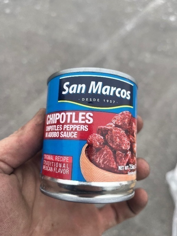 lot 227 image: Case of 247.5oz San Marcos - DESDE 1957. CHIPOTLES - CHIPOTLES PEPPERS IN ADOBO SAUCE - Great for Salsa Making Retails $60