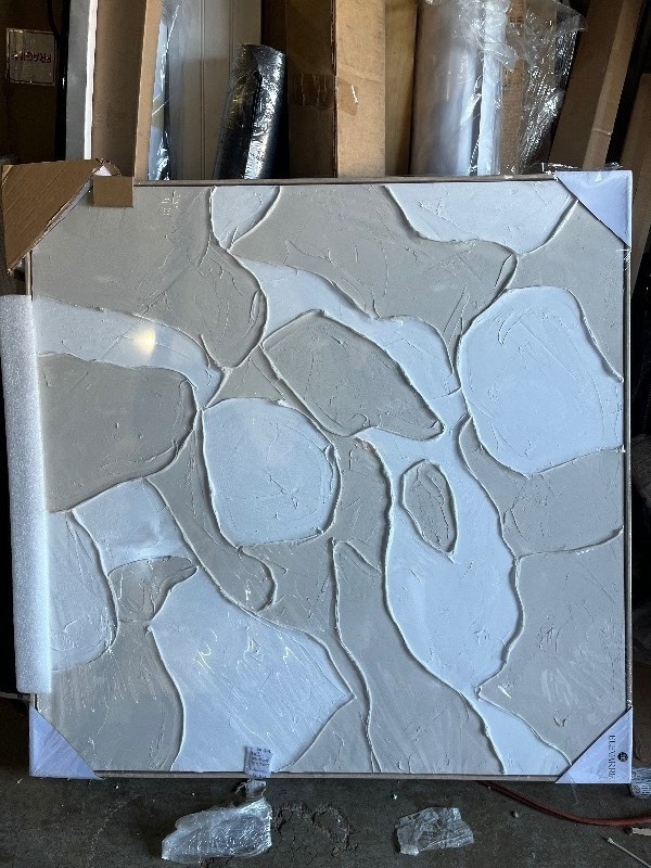 lot 215 image: ELEVARRE Beautiful Unique Painted Canvas W Frame