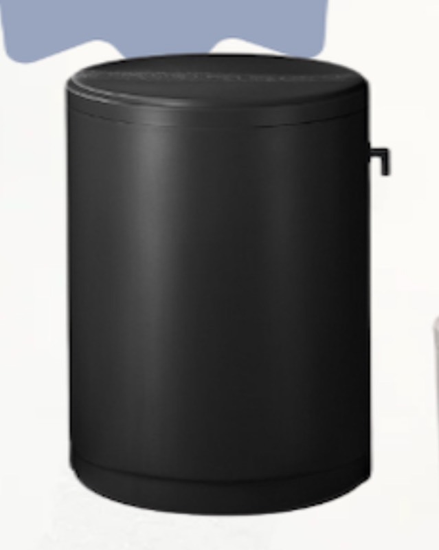 lot 75 image: Large Black Tank - w Nozzle - Great for Brine Tank - Water Storage etc possibly 75 Gals