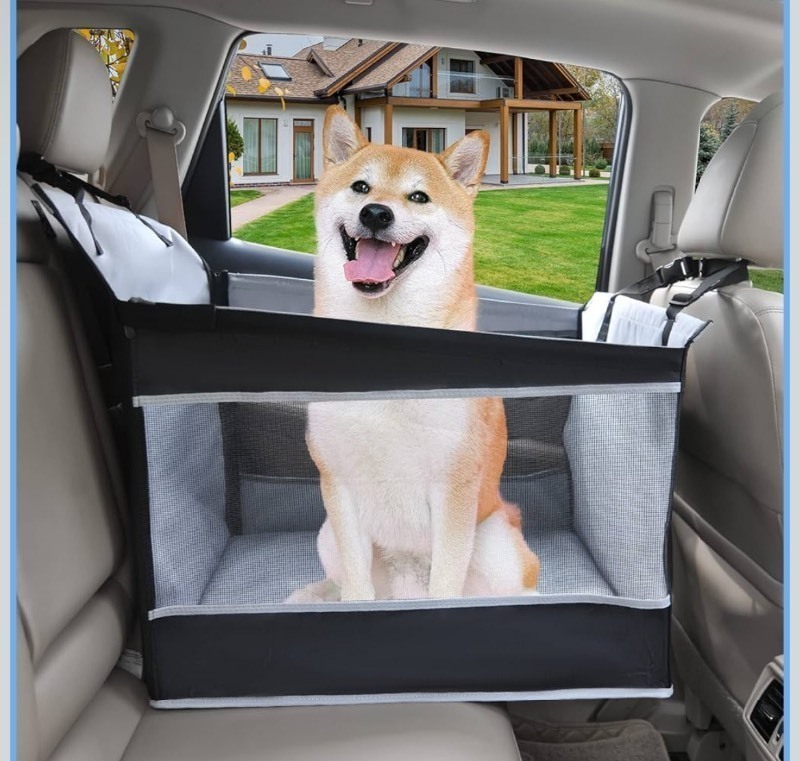 lot 228 image: Adorepaw & Dog Car Seat for Large Dogs, Seat Extender for Car, Giving Your Pets a Comfortable Road Trip Waterproof Materials Will Keeps Your Car Clean