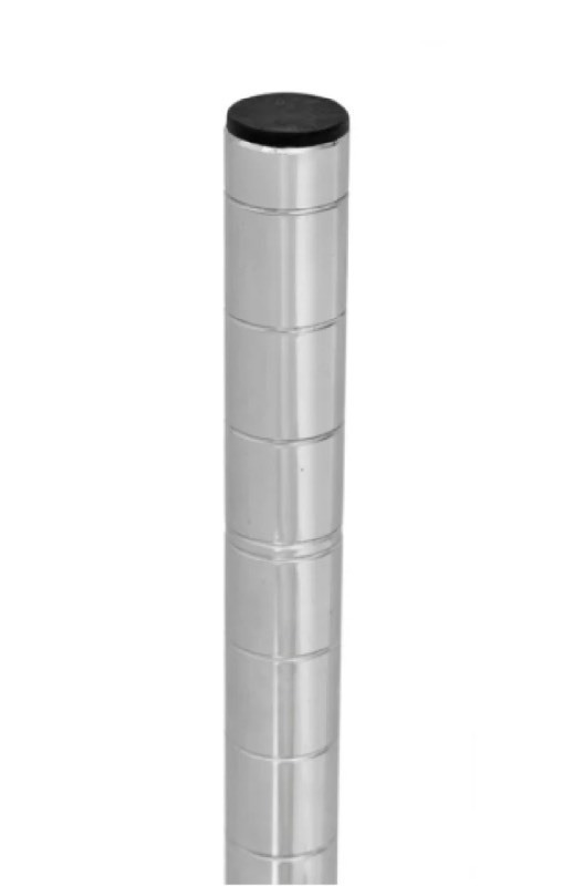 lot 221 image: Box of Olympic J33C 33 Inch Stationary Posts Grooved at 1 Inch Increments Chrome