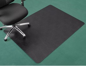 lot 181 image: Carpet Chair Mat - No Lip, 46 x 60, Black - PVC