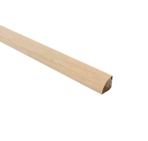 lot 186 image: Bundle of 5 Hardwood Trim Strand Woven Bamboo Canyon 0.715 x 0.715 Wide x 5 Length Bamboo Quarter Round Molding