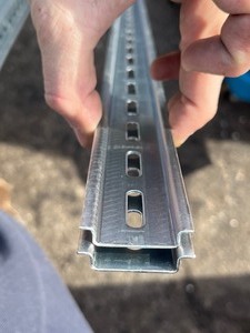 lot 179 image: Pair of Metal Gauge Tracks 1 x � x 6