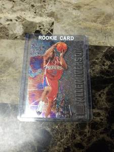 1997 Fleer Metal Allen Iverson Philadelphia 76ers Rookie Basketball Card