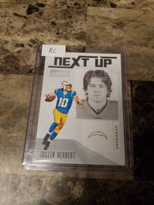 lot 900 image: 2020 Panini Playbook Football Justin Herbert Los Angeles Chargers Rookie Card