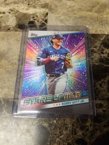 lot 915 image: 2024 Topps Stars of MLB Bobby Witt Jr. Kansas City Royals Baseball Card