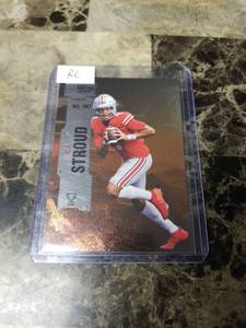 lot 929 image: 2022 Upper Deck Skybox Metal Universe Champions CJ Stroud OSU Buckeyes Rookie Card