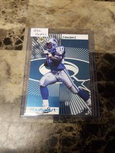 lot 943 image: 1998 Upper Deck Starquest Blue Version Barry Sanders Detroit Lions Football Card