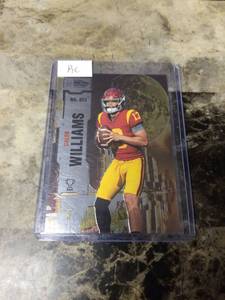 lot 947 image: 2022 Upper Deck Skybox Metal Universe Champions Caleb Williams USC Trojans Rookie Football Card
