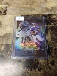 lot 948 image: 2020 Panini Illusions Football Justin Jefferson Minnesota Vikings Rookie Card