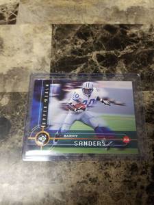 lot 950 image: 1998 Upper Deck Barry Sanders Detroit Lions Football Card