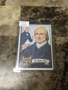 lot 959 image: 1972 Topps John Quincy Adams Trading Card