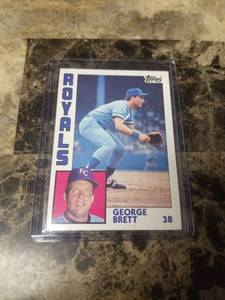 lot 966 image: 1984 Topps George Brett Kansas City Royals Baseball Card