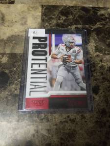 lot 971 image: 2023 Panini Score Football CJ Stroud OSU Buckeyes Rookie Card