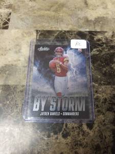lot 972 image: 2024 Panini Absolute Football Jayden Daniels Washington Commanders Rookie Card