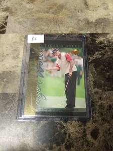 lot 976 image: 2001 Upper Deck Tigers Tales Tiger Woods Rookie Card