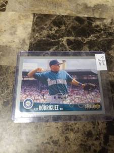 lot 989 image: 1995 Upper Deck Collectors Choice Alex Rodriguez Seattle Mariners Silver Autograph Baseball Card