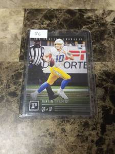 lot 995 image: 2020 Panini Chronicles Football Justin Herbert Los Angeles Chargers Rookie Card