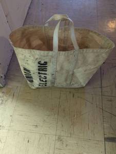 lot 16771 image: Canvas Electric Utility Work Bag, Heavy-duty, used.