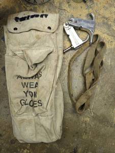 lot 16789 image: Canvas Safety bag and 2 cable strippercutting tools, used, as is, see images.