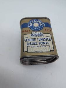 lot 16825 image: 1934 Ampco Seal-Pak Tungsten Points Container, vintage.
