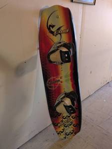 lot 16837 image: CWB Slayer Wakeboard with Bindings, used, in great condition.