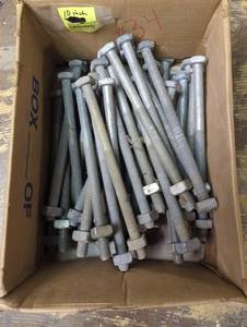 lot 16726 image: Industrial Grade Galvanized Hex Bolts with nuts lot