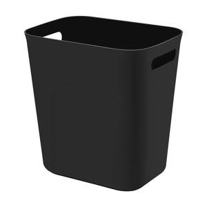 lot 1542 image: UUJOLY Plastic Small Trash Can Wastebasket, Garbage Container Basket for Bathrooms, Laundry Room, Kitchens, Offices, Kids Rooms, Dorms, 3.5 Gallon, Black