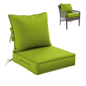 lot 1543 image: Pakunoda Premium Outdoor Seat Cushion Chair Cushions for Patio Furniture 19 L X 19 W X 4 H Waterproof & Fade Resistant Deep Seat and Backrest Cushion Set with Removable Covers for Chair, Sofa